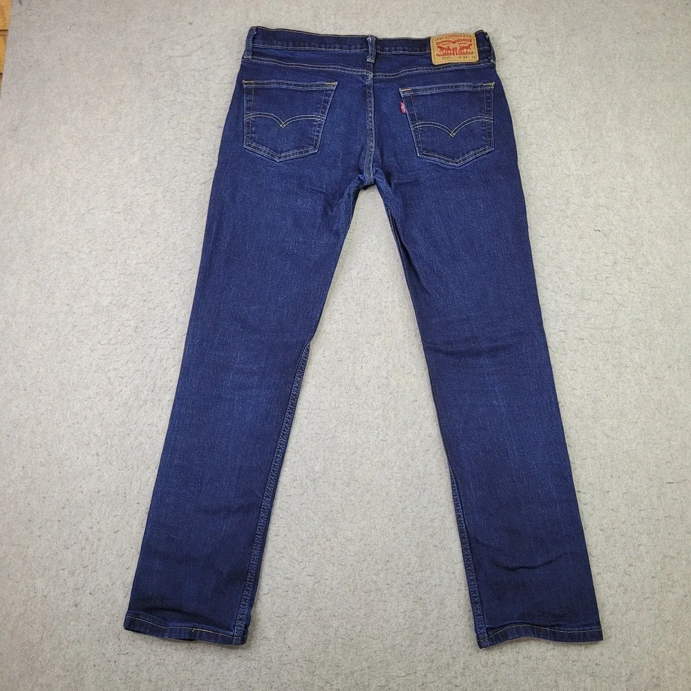 Levi Strauss Red Tab Mens 34x32 511 Slim-Fit Jeans Denim Dark Wash